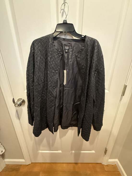 Eileen Fisher Jackets & Blazers - Eileen Fisher Quilted Diamond Tussah Silk Jacket 1X